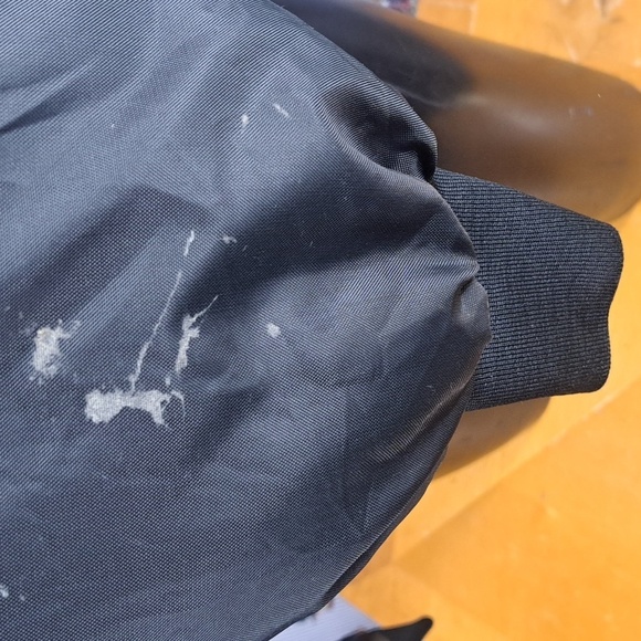 BMR Sports wear black & white spell out quilt lined 2XL full snap trucker jacket - Picture 6 of 8